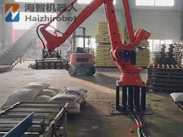 搬運(yùn)碼垛生產(chǎn)線 機(jī)械手自動搬運(yùn)工件